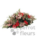 Raquette de fleurs varies