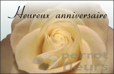 Heureux anniversaire, 85 X 55 mm 