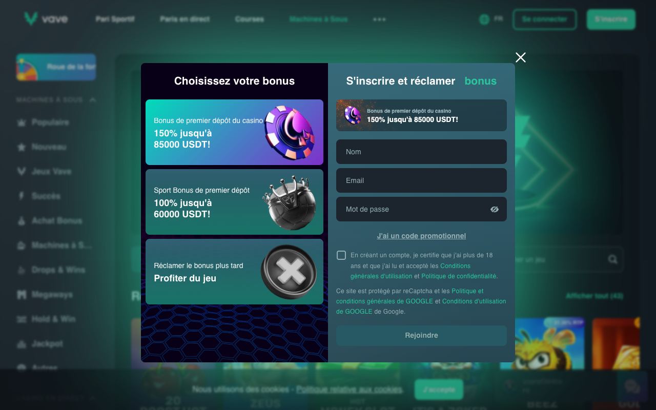 Capture d'écran du site 4. Vave (octobre 2026)